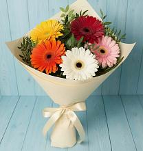 Букет цветов из:  Герберы #REPLACE_PRED# Фокино Брянской области