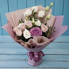 Букет цветов из:  Розы и Лизиантусы #REPLACE_PRED# Фокино Брянской области