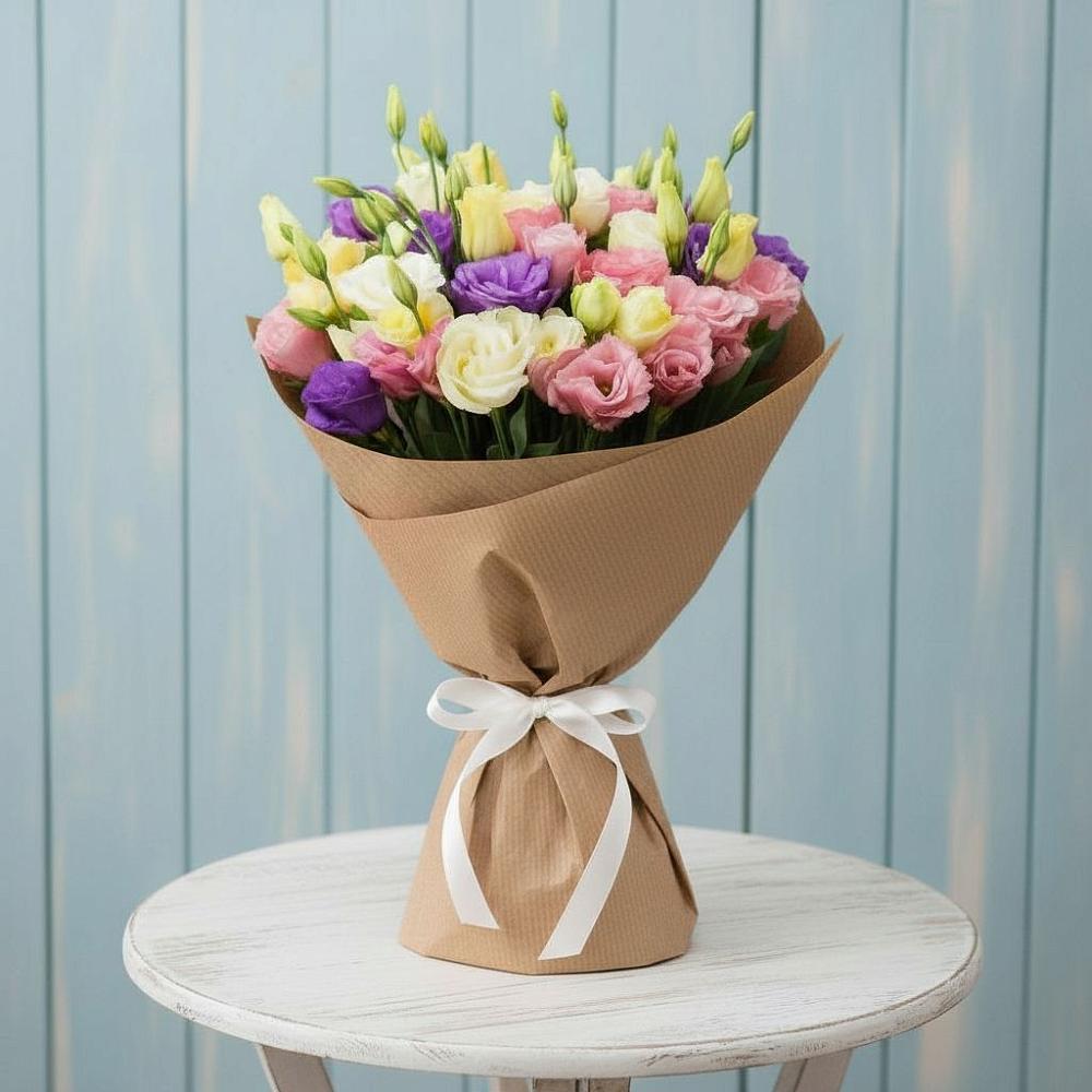 Букет цветов из: Лизиантусы в Фокино Брянской области