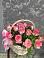 Цветочная композиция из Розы в корзине в Фокино Брянской области