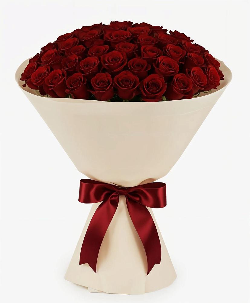 Букет 101 Бордовая роза Блэк Бакарра в Фокино Брянской области