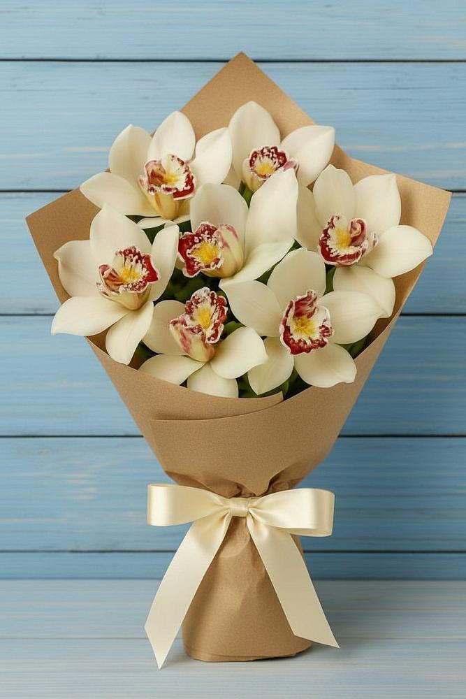 Букет цветов из: Орхидеи и Розы в Фокино Брянской области